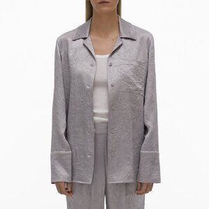 BRAND NEW NWT HELMUT LANG | CRUSHED SATIN PJ SHIRT | XS